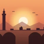 Things to do in Marrakech skyline at sunset with minaret and medina rooftops