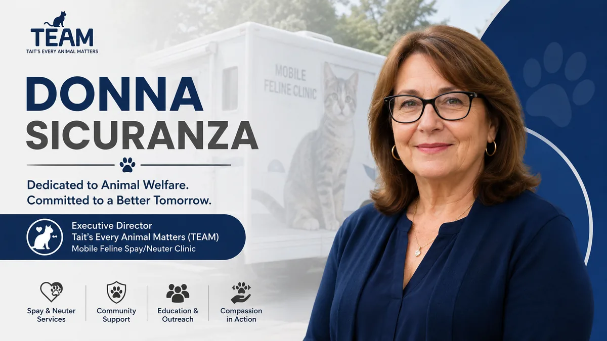 Donna Sicuranza: Career, TEAM, and Animal Welfare Impact