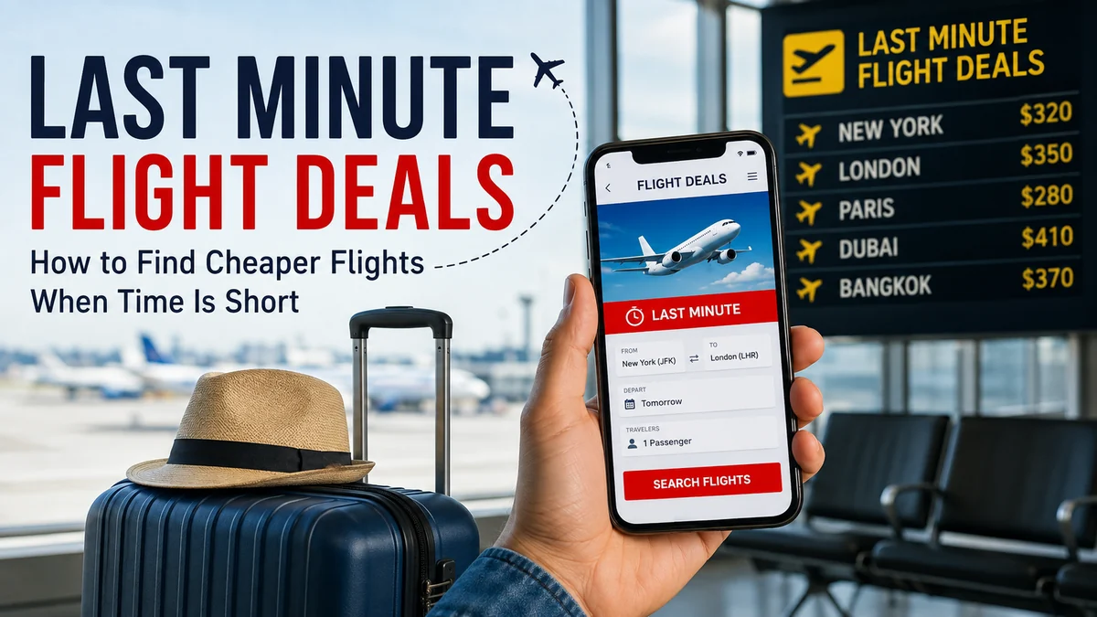 Last minute flight deals: How to Find Cheaper Fares