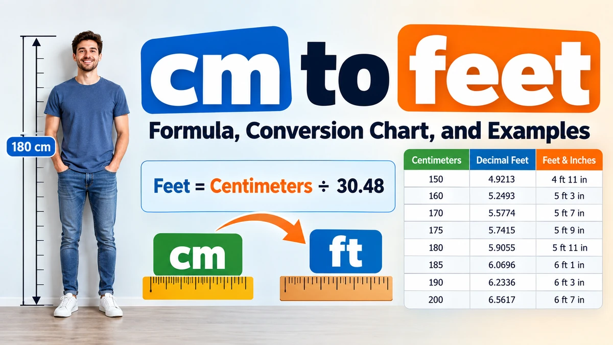 cm to feet: Easy Conversion Formula & Chart
