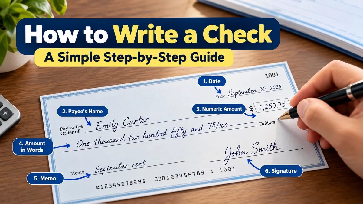 How to Write a Check: 6 Easy Steps