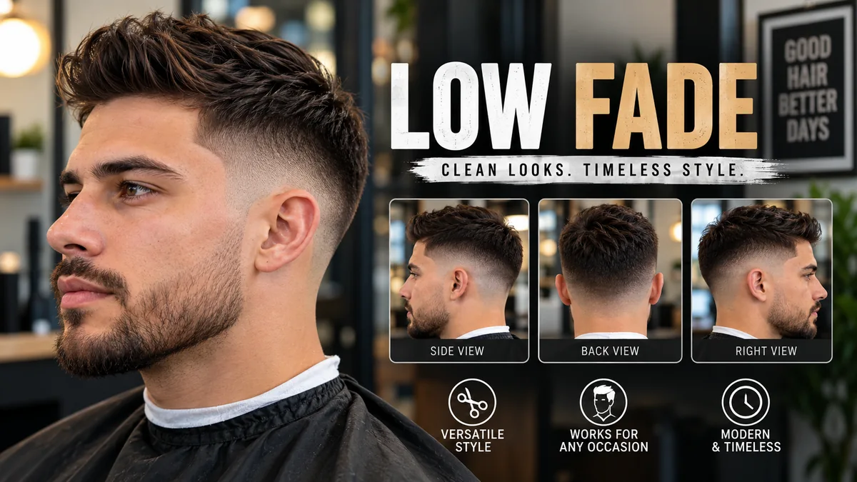 Low Fade: Styles, Types & Barber Guide for Men