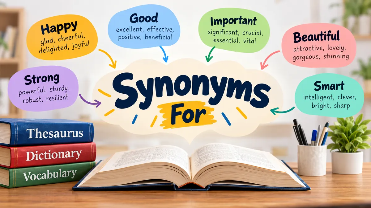 Synonyms For: Meaning, Examples & Better Words