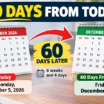 60 Days From Today: Exact Date & Day
