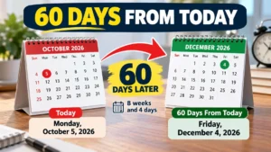 60 Days From Today: Exact Date & Day