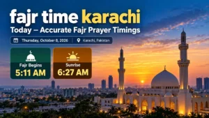 fajr time karachi Today – Prayer Times October 2026