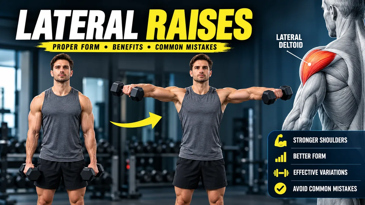 lateral raises: Proper Form, Benefits and Mistakes
