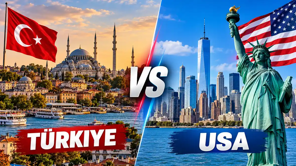 türkiye vs usa: Complete Country Comparison 2026