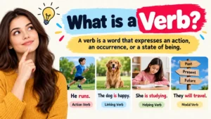 what is a verb? Definition, Types, and Examples